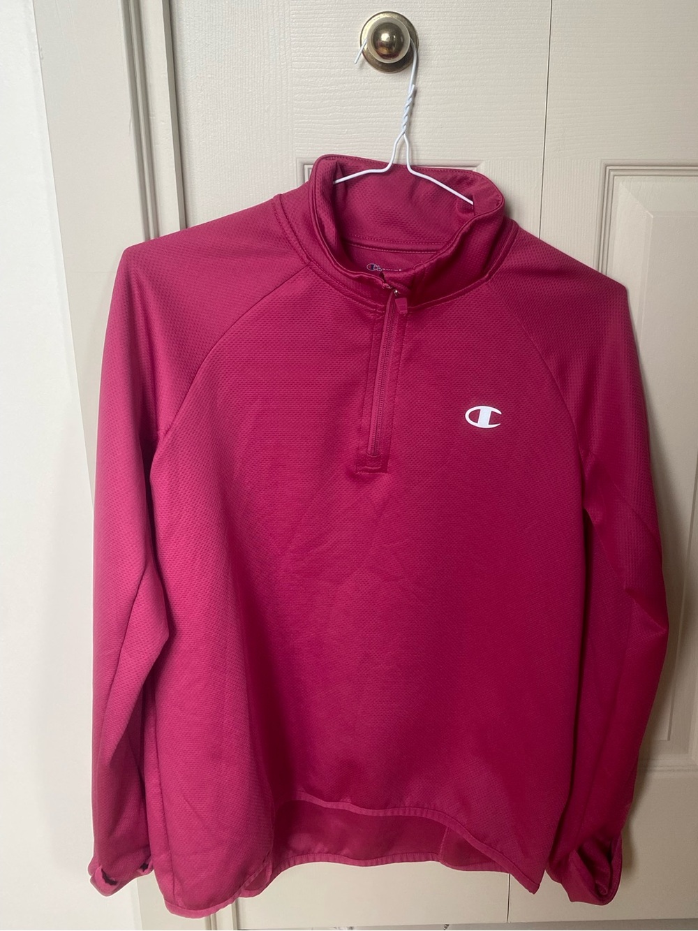 Champion Women's Magenta Half-Zip Turtleneck Pullover